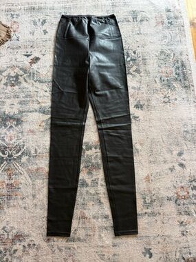 Wilfred Black Faux Leather Leggings